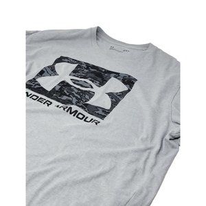 Under‎ Armour Tee Shirt Graphic Logo Gray Size Large Men's
